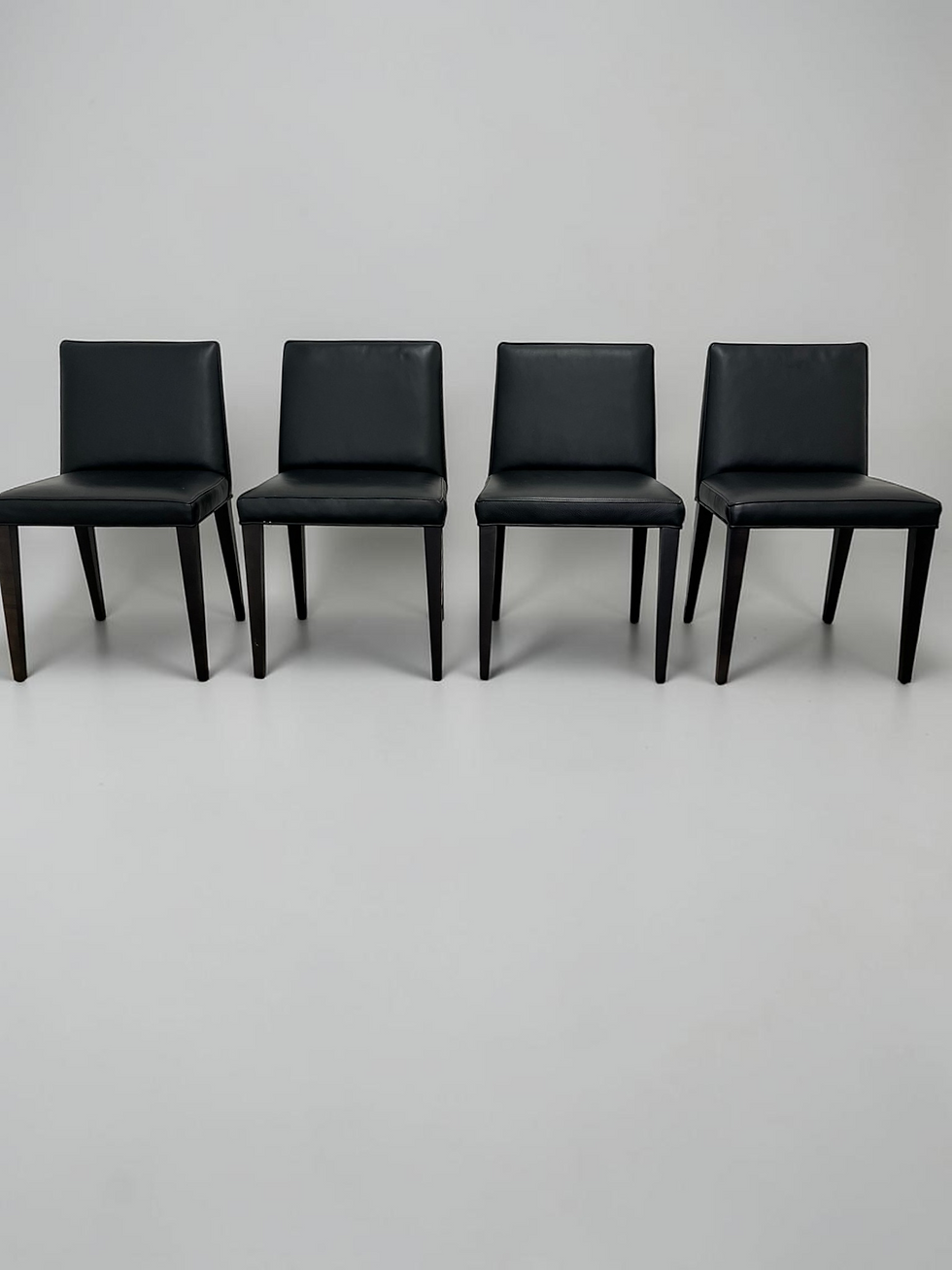 Thumbnail: Room & Board Ava Leather Chair Set (4)