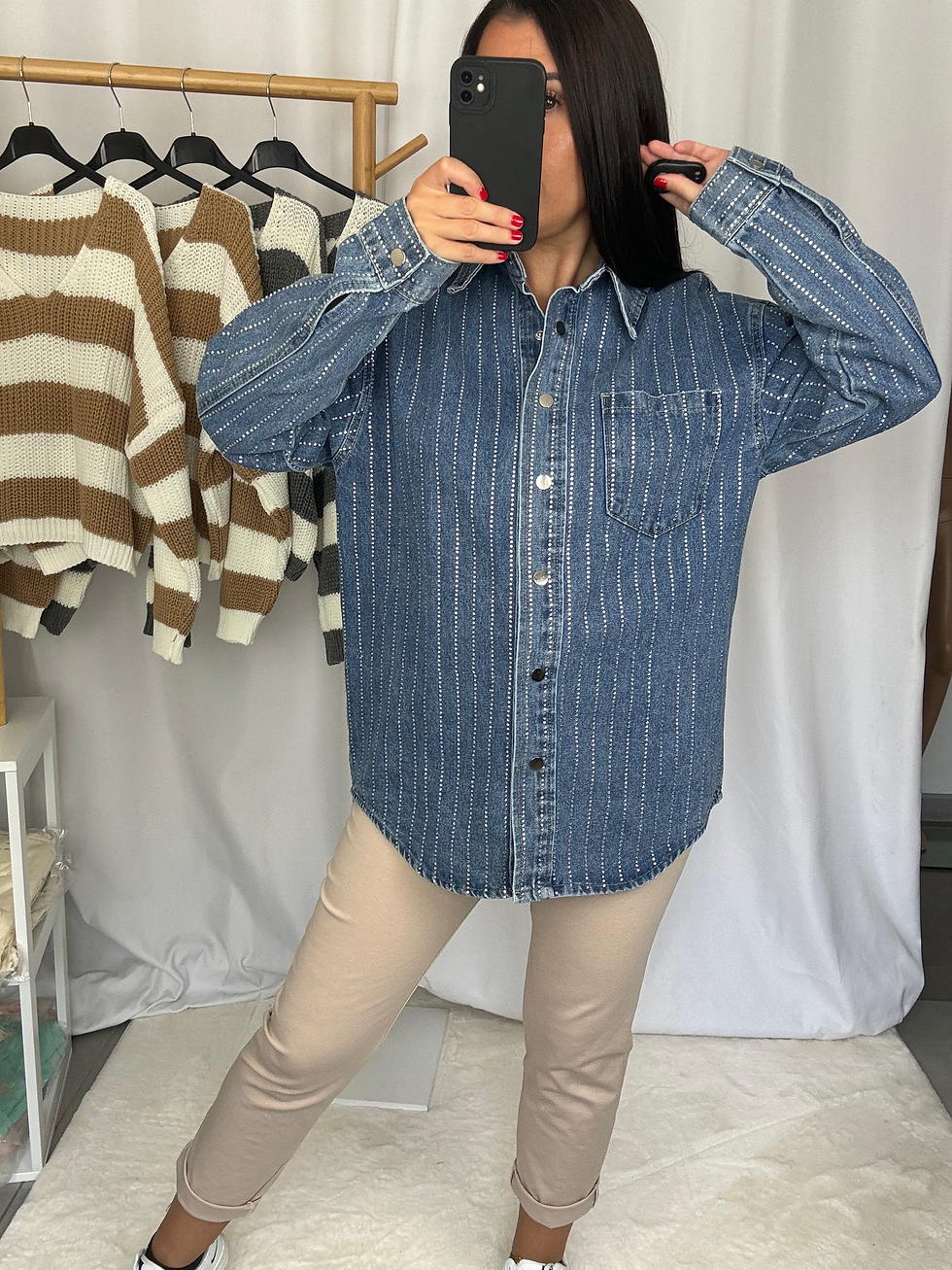 Miniature : Veste en Jean à Strass