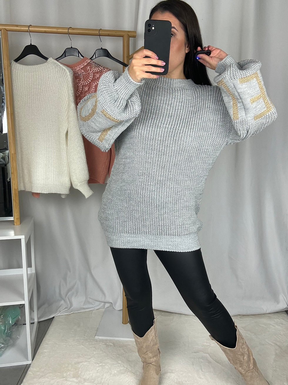 Miniature : Pull Love Gris TU