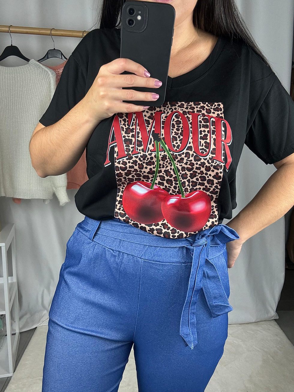 Miniature : Pantalon Taille Haute Strech Bleu Jean TU
