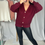 Miniature : Cardigan Bordeaux TU