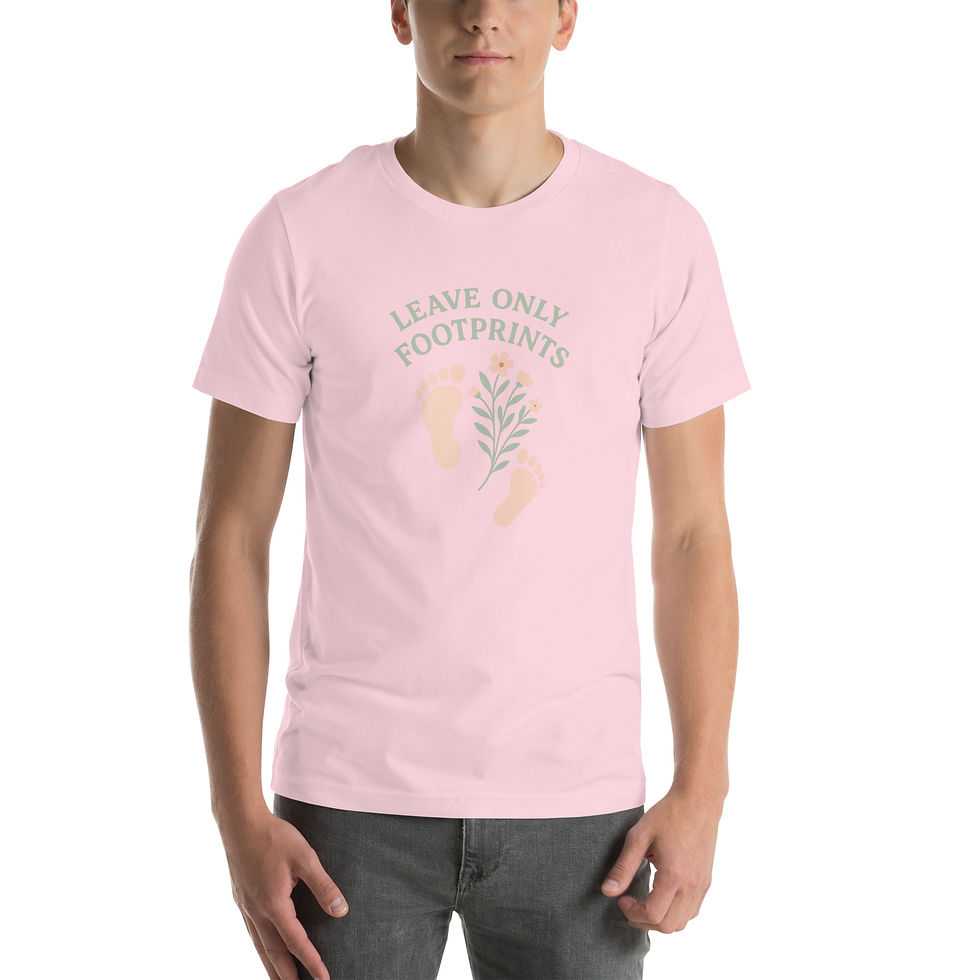 Thumbnail: Leave Only Footprints Unisex t-shirt