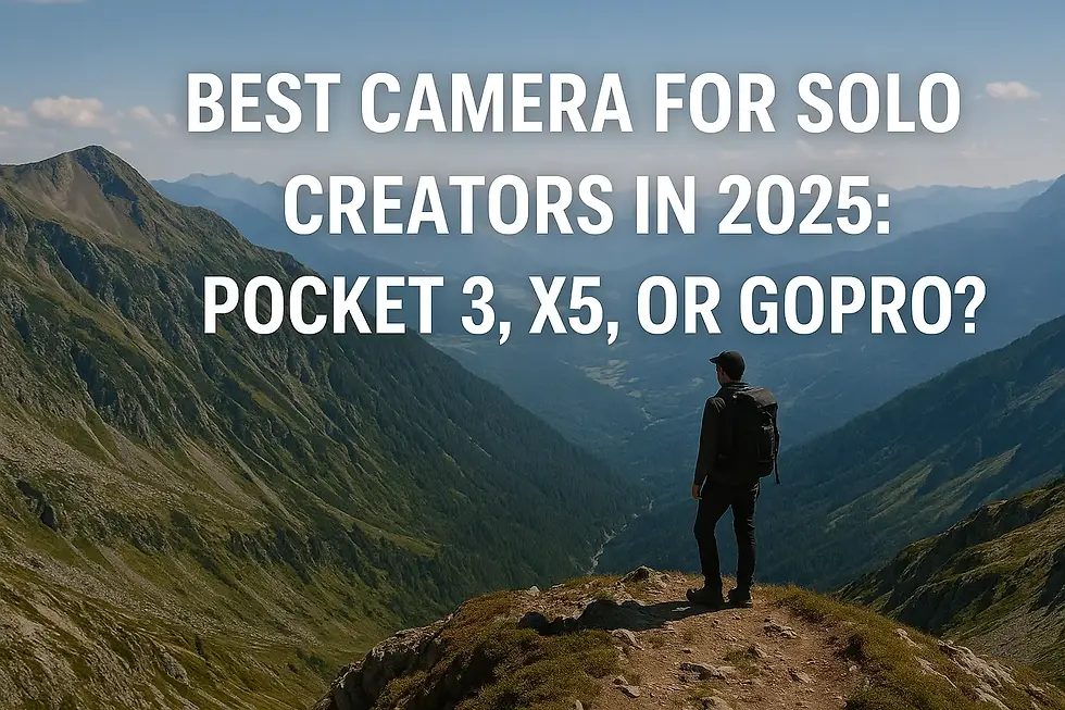 Best Camera for Solo Creators in 2025: Pocket 3, X5, or GoPro?