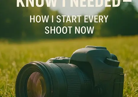 The Creative Ritual I Didn’t Know I Needed — How I Start Every Shoot Now