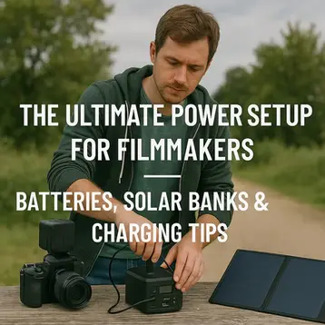 🔋 The Ultimate Power Setup for Filmmakers — Batteries, Solar Banks & Charging Tips