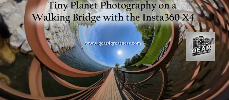 Tiny Planet Photography on a Walking Bridge with the Insta360 X4