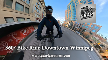 Exploring Downtown Winnipeg in 360° – A Bike Ride Filmed with Insta360 X4