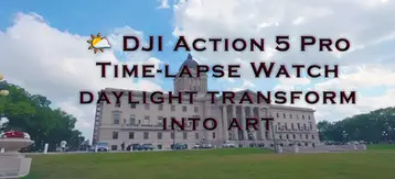 ๐ค๏ธ DJI Action 5 Pro Time-lapse Watch daylight transform into art โ clouds racing, shadows stretching, and stories unfolding in seconds.