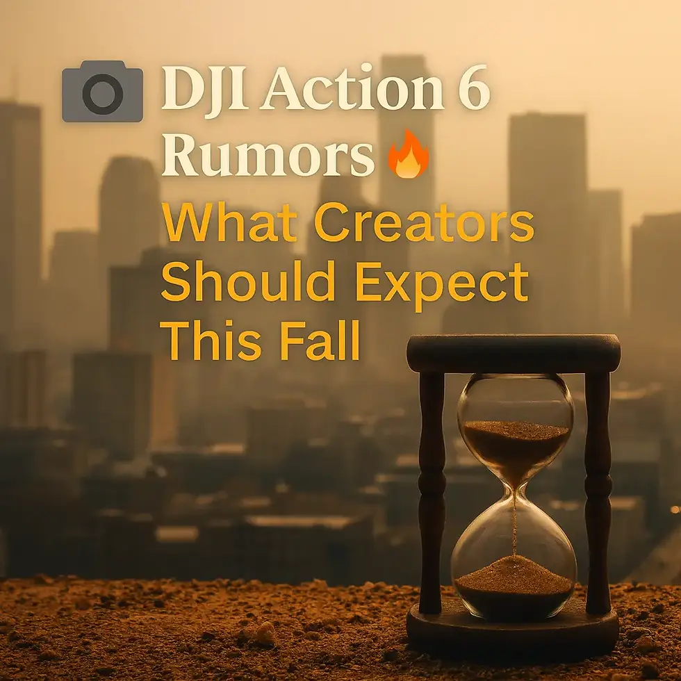 DJI Action 6 Rumors 🔥 What Creators Should Expect This Fall
