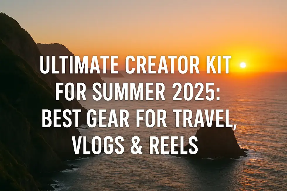 Ultimate Creator Kit for Summer 2025: Best Gear for Travel, Vlogs & Reels