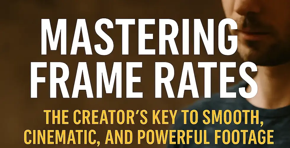 🎥 Mastering Frame Rates: The Creator’s Key to Smooth, Cinematic, and Powerful Footage