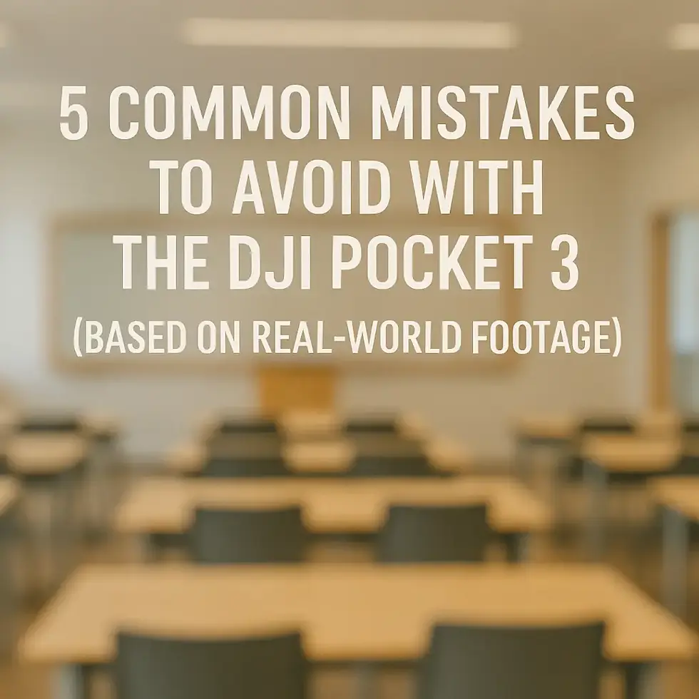 5 Common Mistakes to Avoid with the DJI Pocket 3 (Based on Real-World Footage)