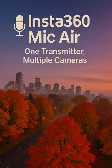 Insta360 Mic Air 🎤 One Transmitter, Multiple Cameras