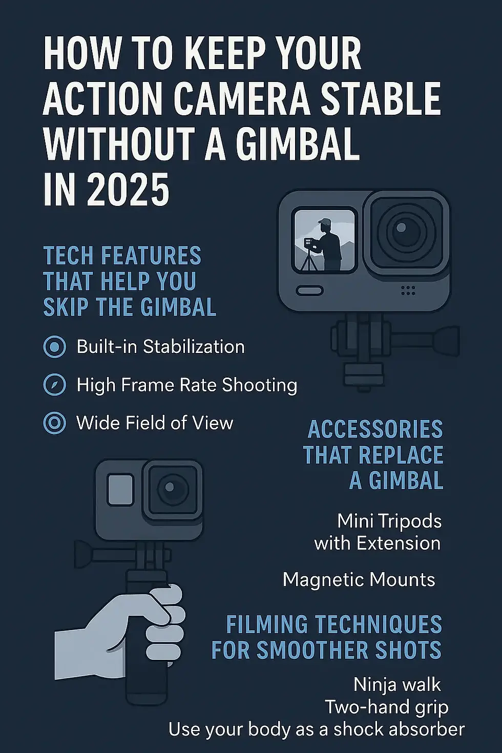 How to Keep Your Action Camera Stable Without a Gimbal in 2025