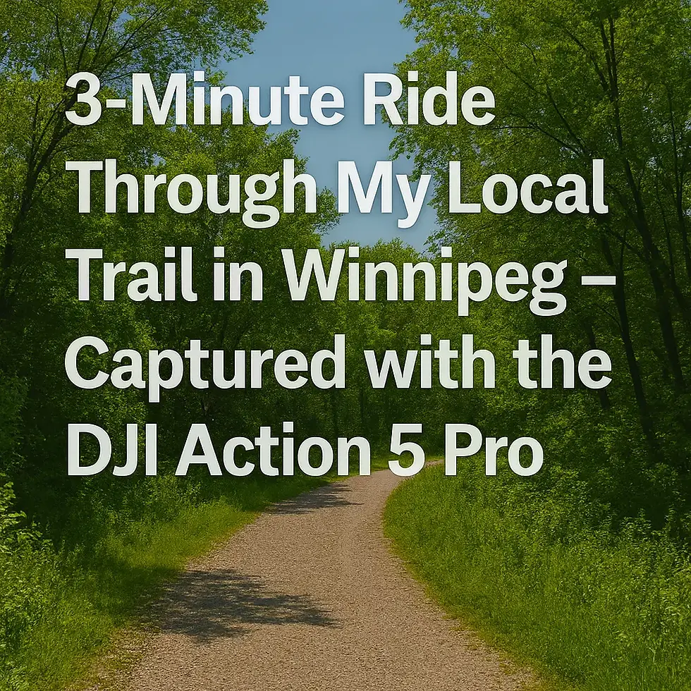 3-Minute Ride Through My Local Trail in Winnipeg – Captured with the DJI Action 5 Pro