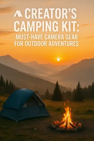 🏕️ Creator’s Camping Kit: Must-Have Camera Gear for Outdoor Adventures