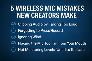 5 Wireless Mic Mistakes New Creators Make (And How to Fix Them)