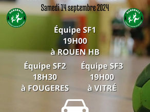 Matchs du 14 septembre 2024