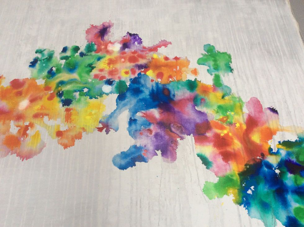 Experimenting with inks