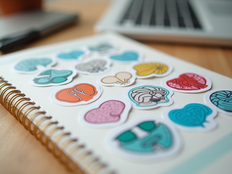 Express Yourself: Unique Stickers for Mental Health Support