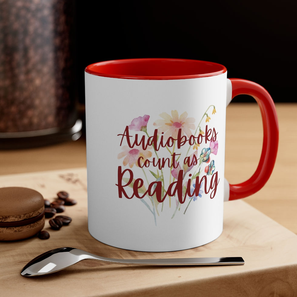 Thumbnail: Audiobooks Count as Reading Accent Coffee Mug, 11oz
