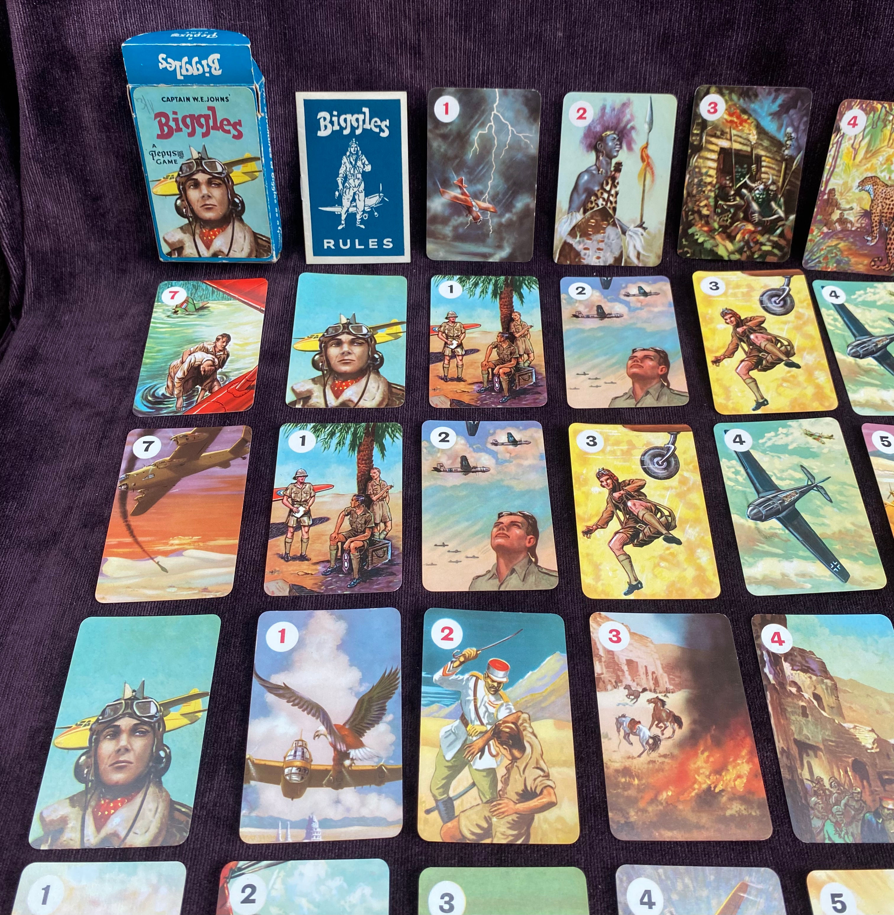 Biggles A Card Game By Pepys. Scarce. W.E.Johns