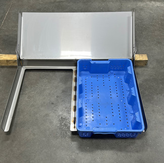 blueberry catcher custom made solution for local farm