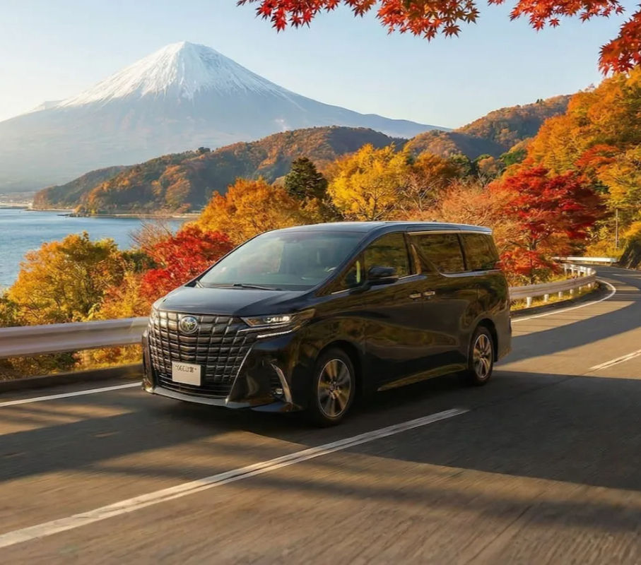 Road trip vacation near the Fuji five lakes of Japan
