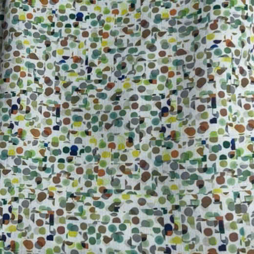 Confetti Garden Silk-Viscose Blend: Green
