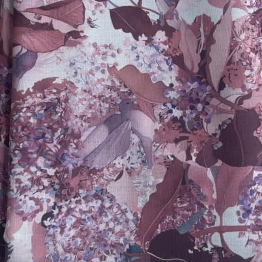 Birdsong Botanical Silk-Viscose Blend: Dusty Magenta
