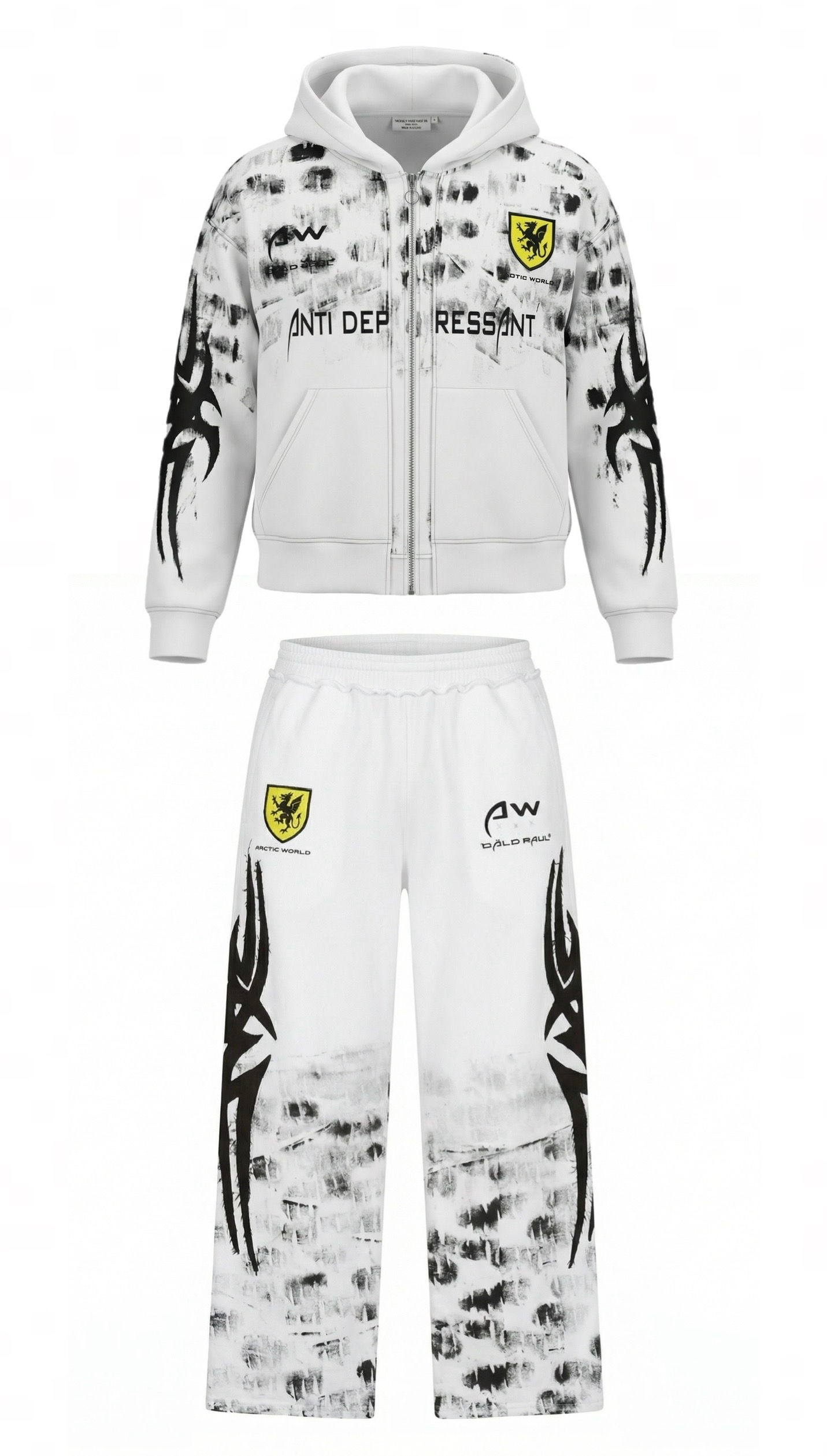 AW Motorsport SINGLE zip up hoodie tracksuit 