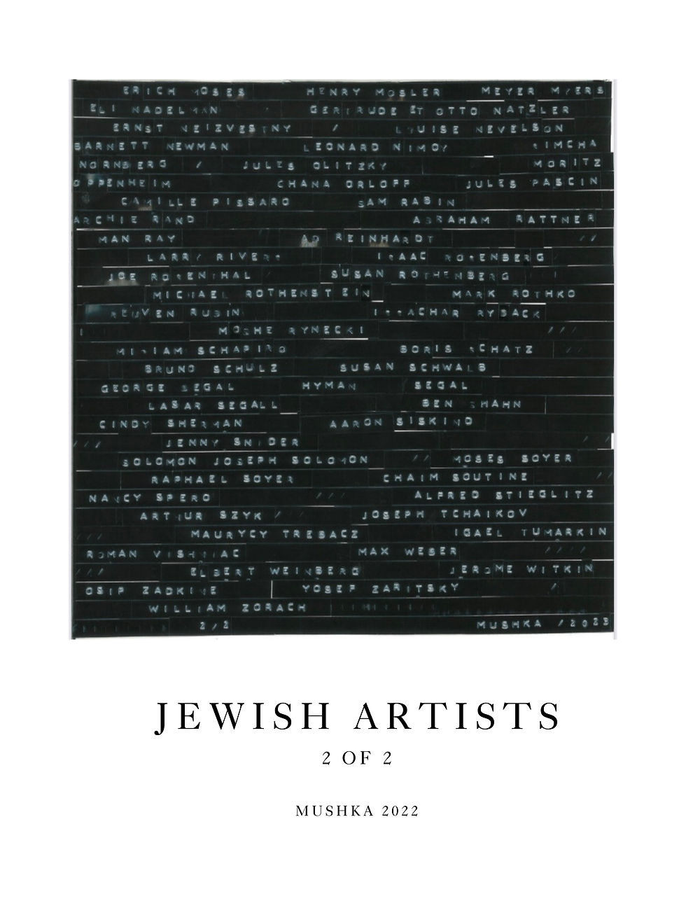 Thumbnail: Poster Print: Jewish Words, Artists (Set of Two)