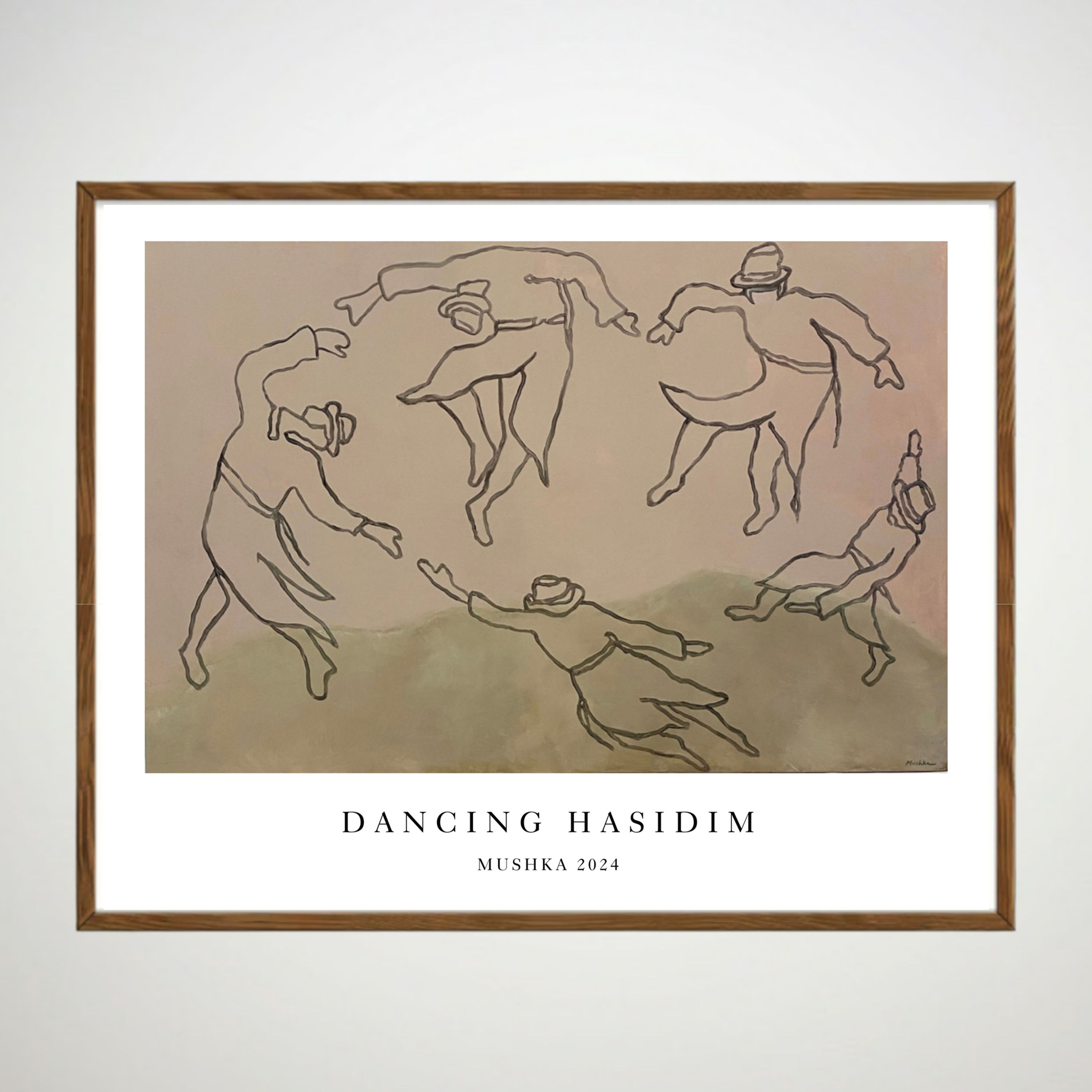 Poster Print: Dancing Hasidim, No. 2