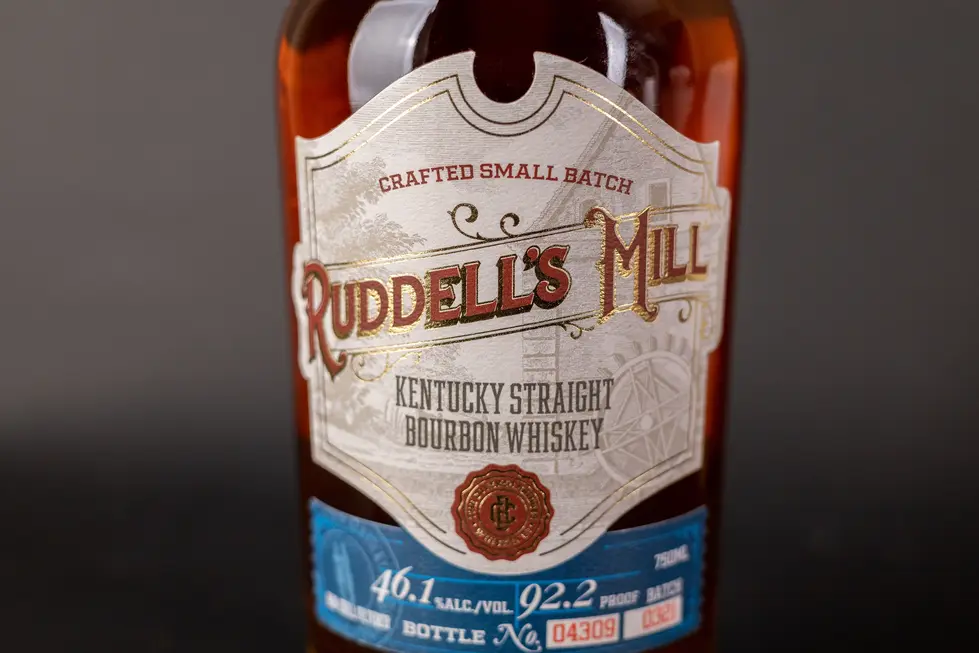 WGG Ruddells Mill Bourbon Label Foil Black Background 1