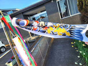 こいのぼりが泳いでいます(^-^♪