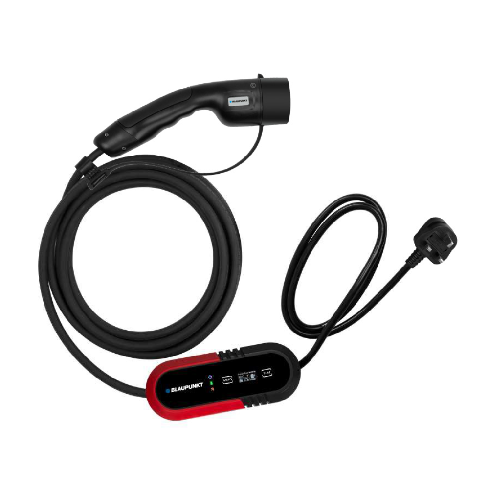 Blaupunkt EV Portable Charger (Type 2 Plug) 8A 1-Phase 8M | P1PM2T2BS