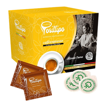 Box da 150 Cialde Compostabili Miscela Crema Espresso Posillipo