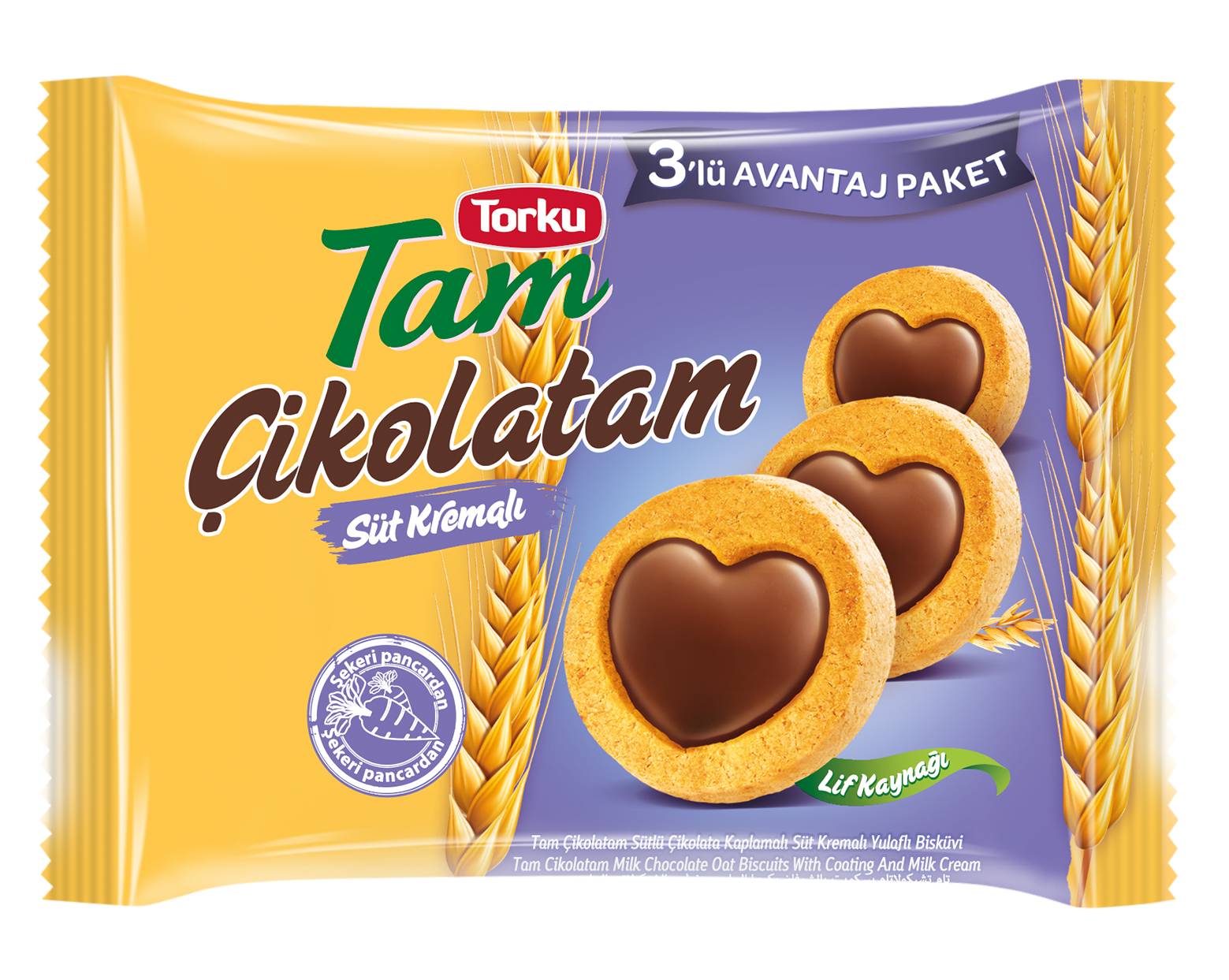 TORKU TAM ÇİKOLATAM - Oat Biscuit with Milky Chocolate and Milky Cream