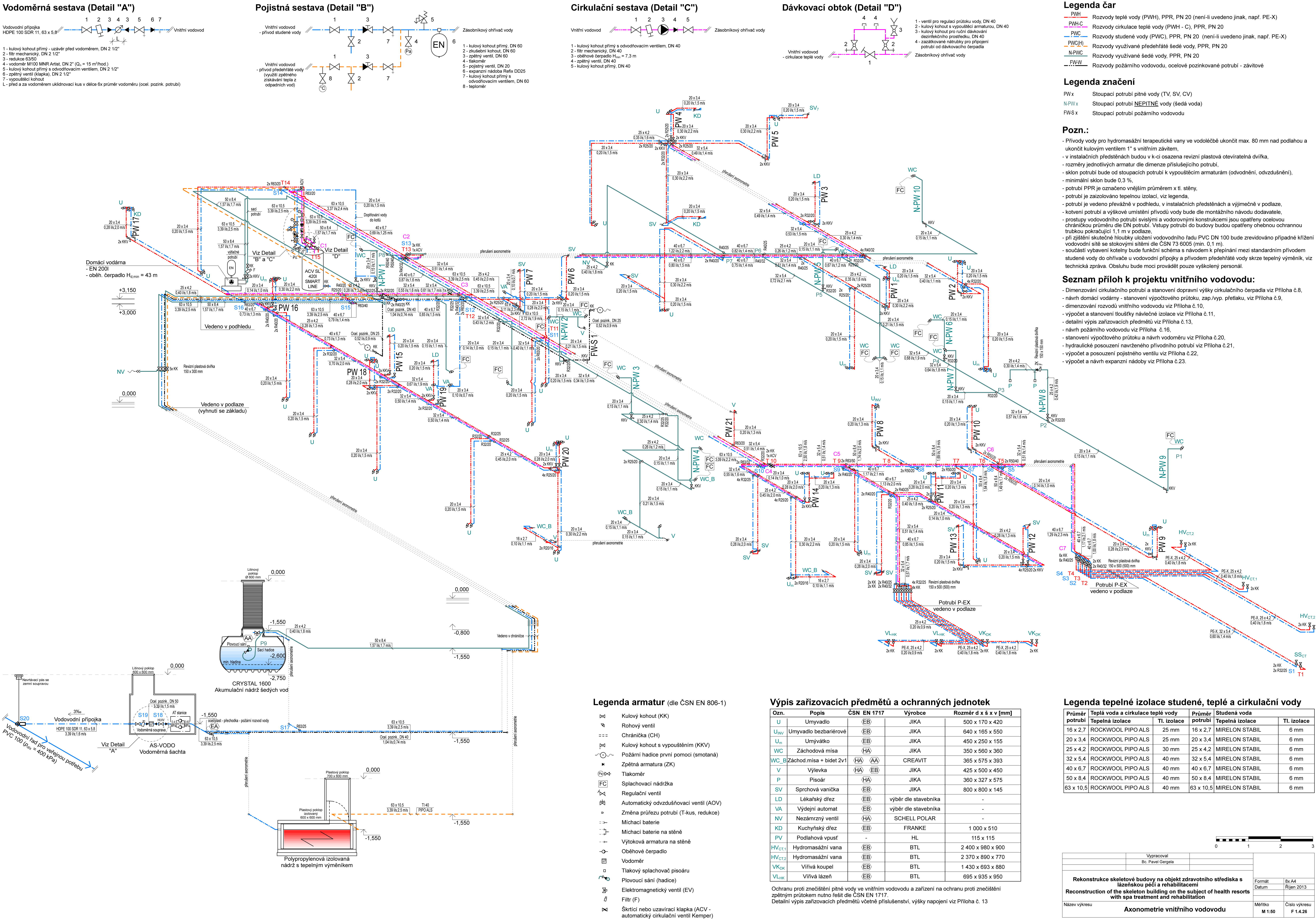 F_1.4.26_Axonometrie_vnitřního_vodovodu