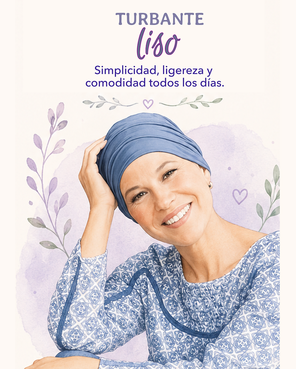 Turbante liso y son volumen