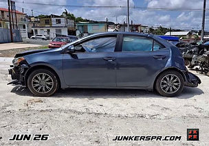 piezas de TOYOTA COROLLA 2017 en CIDRA BODY  & JUNKER; recibido en JUN 26