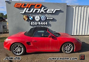 piezas de PORSCHE BOXSTER 2003 en EURO JUNKER; recibido en JUN 26