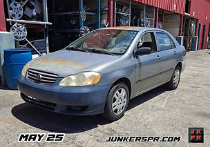 piezas de TOYOTA COROLLA 2003 en CIDRA BODY  & JUNKER