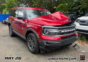 piezas de FORD BRONCO Sport 2024 en JUNKER CHITO; recibido en MAY 26