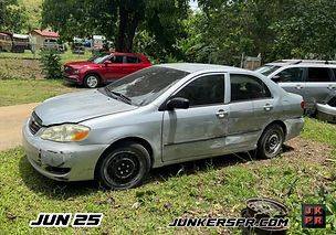 piezas de TOYOTA COROLLA 2003 en Junker Lugo, Hormigueros;  recibido en Jun 2025