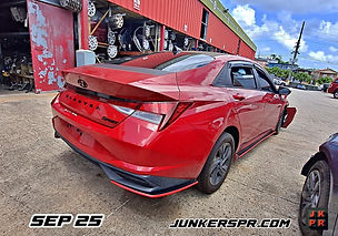piezas de HYUNDAI ELANTRA 2022 en CIDRA BODY  & JUNKER; recibido en SEP 25