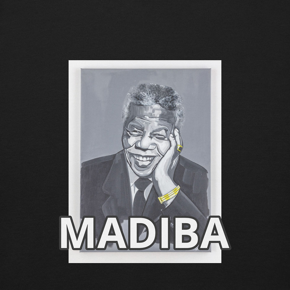 Miniatura: Unisex Premium Sweatshirt Black - Madiba