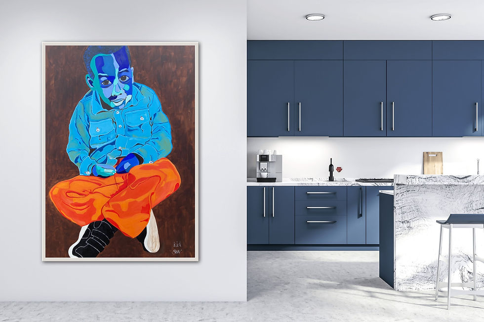 Miniatura: K.I.D (Oil on Canvas) Original one Off Piece