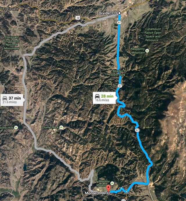 Driving Directions to the Colorado Survival School