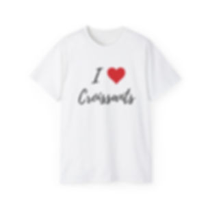 I Love Croissants - Unisex Ultra Cotton Tee (White)